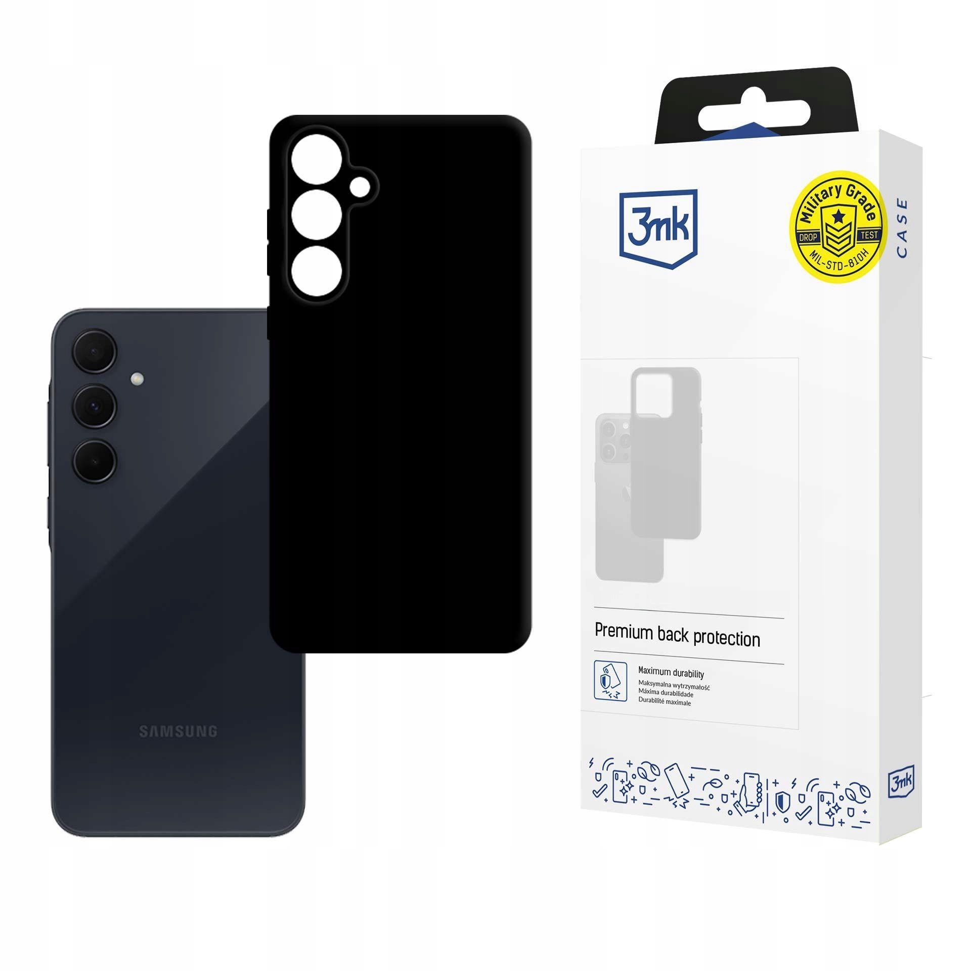 Samsung Galaxy A35 5G – Etui 3mk Hardy Mellow Case Black