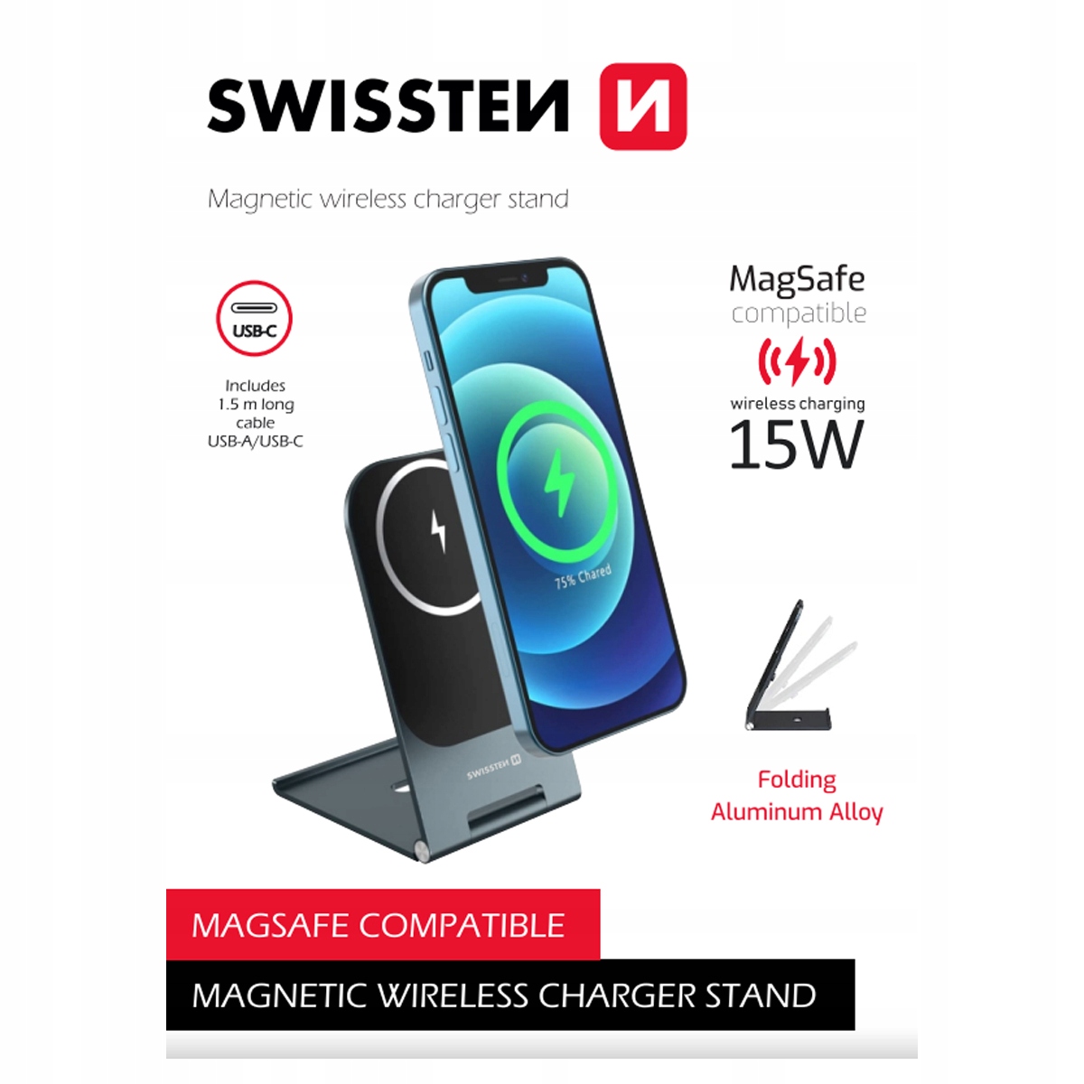 Ładowarka Swissten Wireless Charger Ultra Thin – Bezprzewodowe ładowanie w nowoczesnym stylu