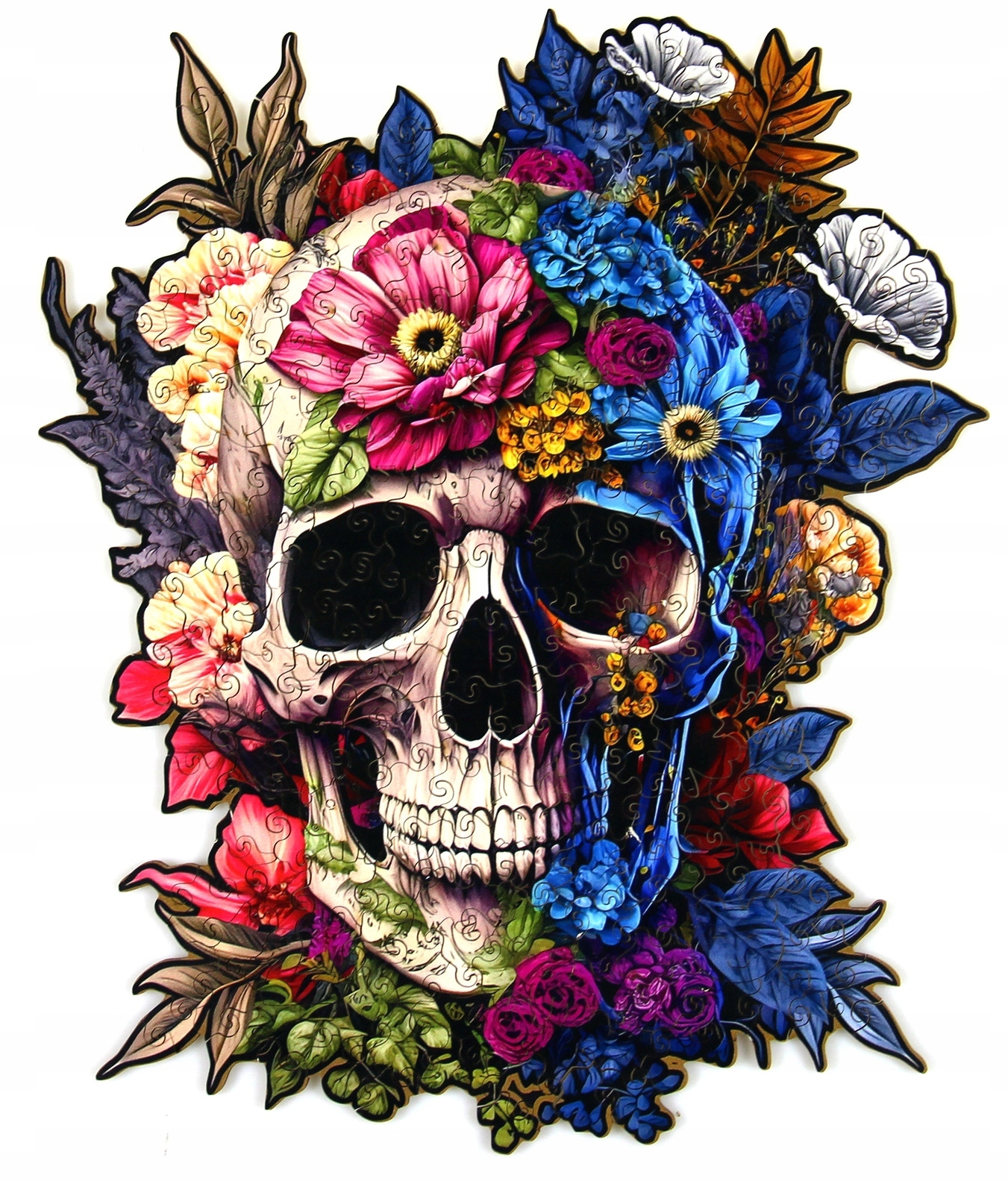 Puzzle drewniane Czaszka 232 elementy – Idealna zabawa dla całej rodziny