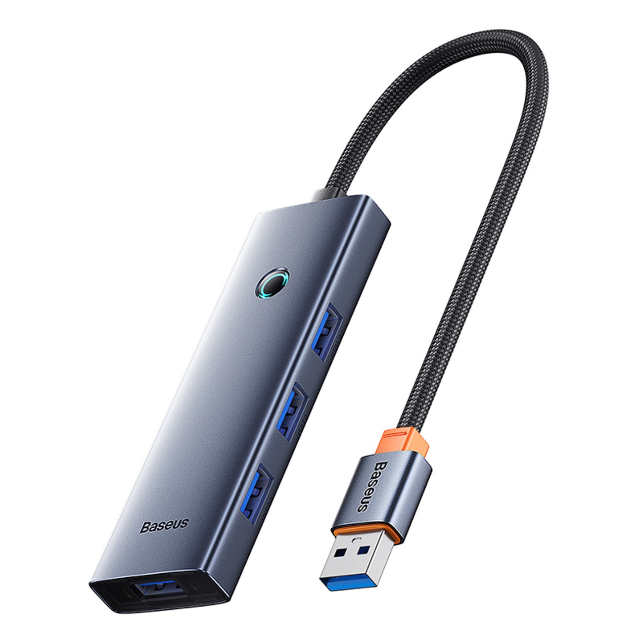 Hub USB-A Baseus UltraJoy Series 4xUSB-A 3.0 1xUSB-C 5V – Rozszerz swoje możliwości