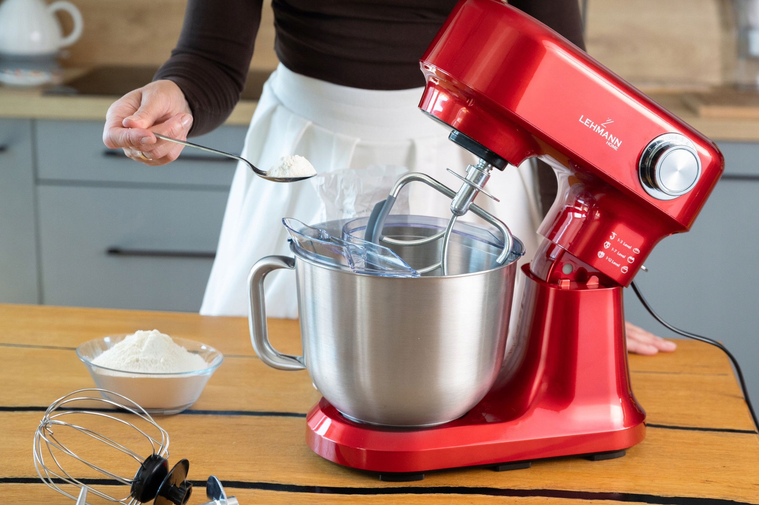 ROBOT PLANETARNY KUCHENNY MIKSER MIESZADŁA HAK MISA OBROTOWA LEHMANN RED Moc nominalna 1500 W