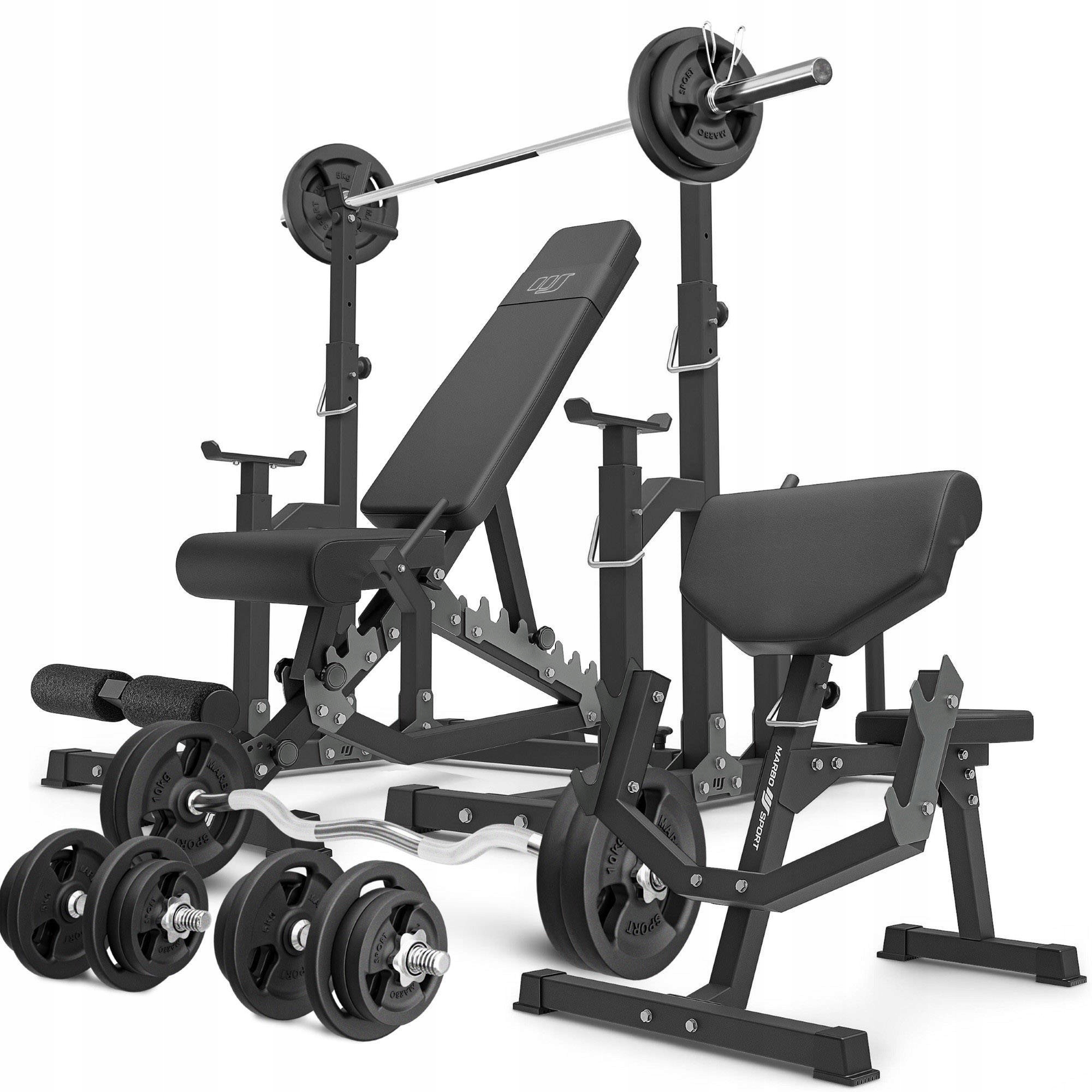 Zestaw MS5_2.0_113KG – Kompletny zestaw do treningu siłowego od Marbo Sport