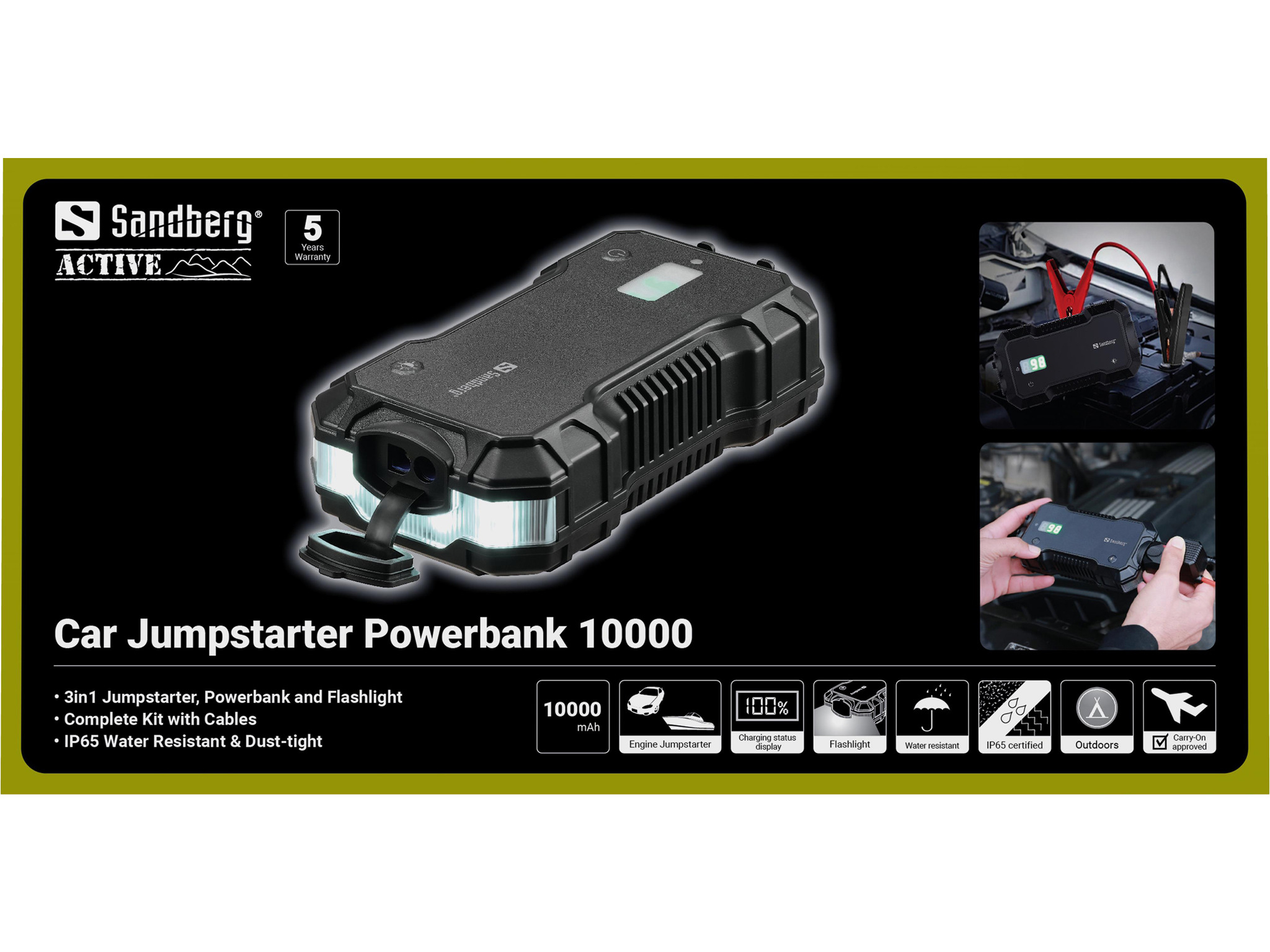 Sandberg Jumpstarter Powerbank 10000 – Twoje wsparcie w kryzysowych sytuacjach