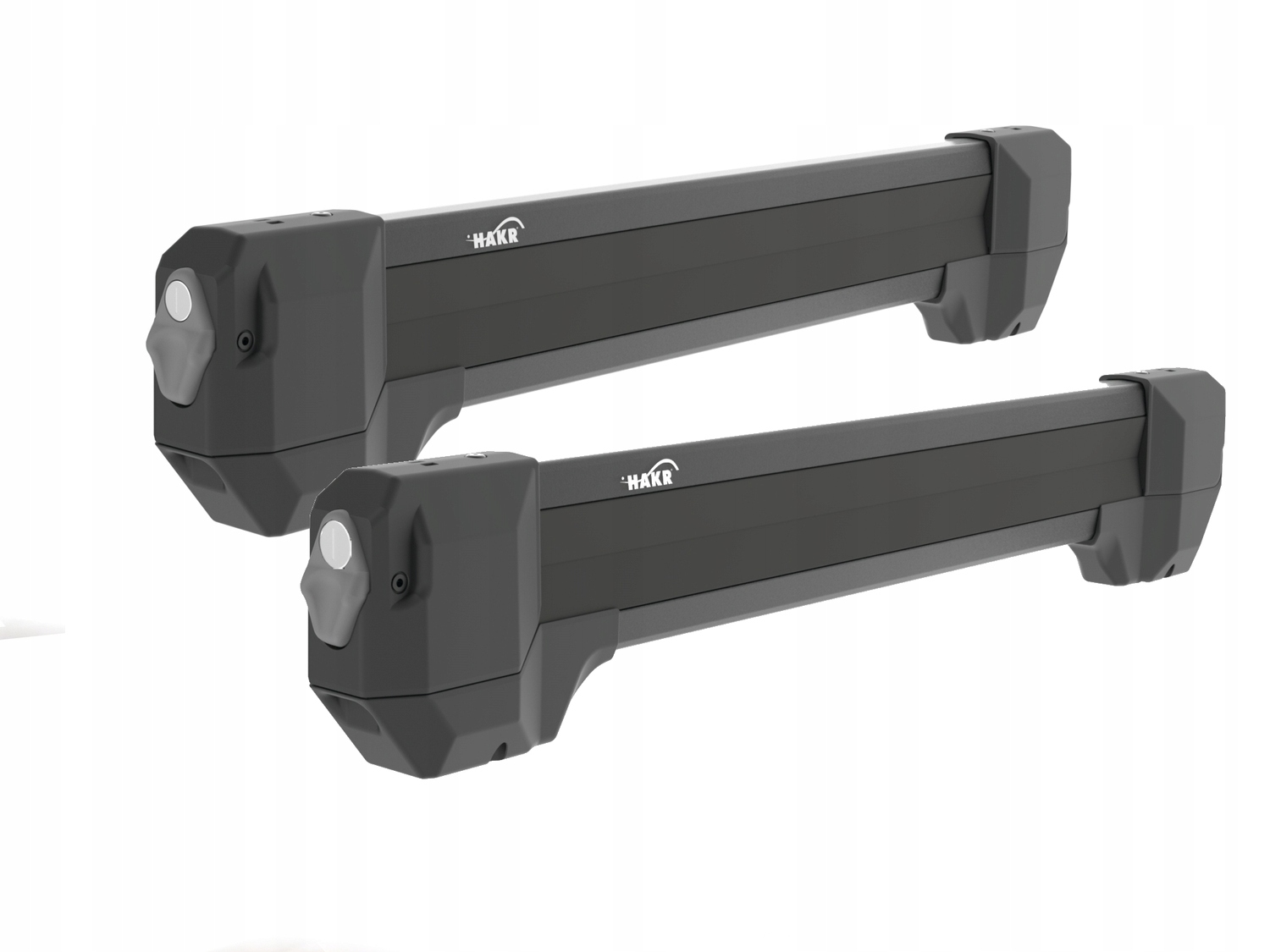 Aluminiowy uchwyt na 6 par nart czarny Bagażnik HR-5560 – Idealny do transportu sprzętu narciarskiego