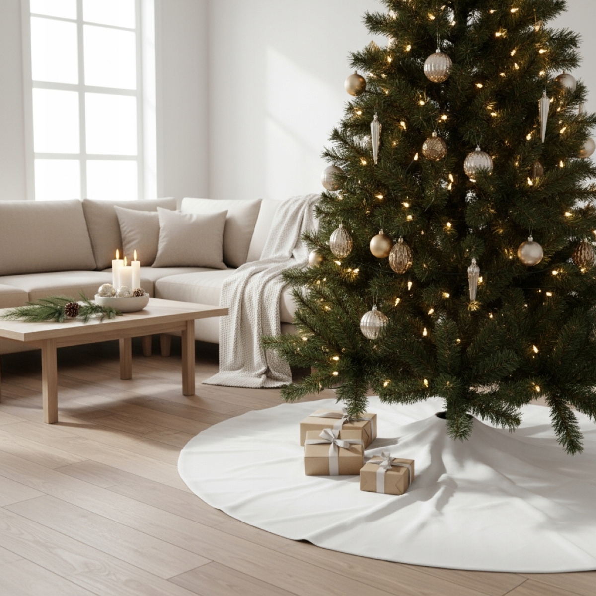 Pokrowiec na choinkę 90 cm – Elegancki dodatek do Twojego świątecznego wystroju