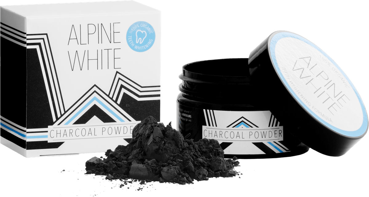ALPINE WHITE Charcoal Powder – Proszek do mycia zębów z aktywnym węglem