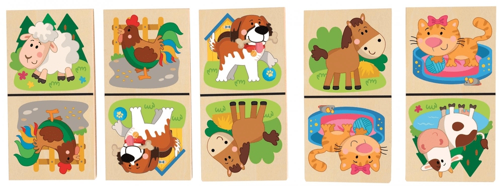 Wesołe obrazki zwierząt domowych