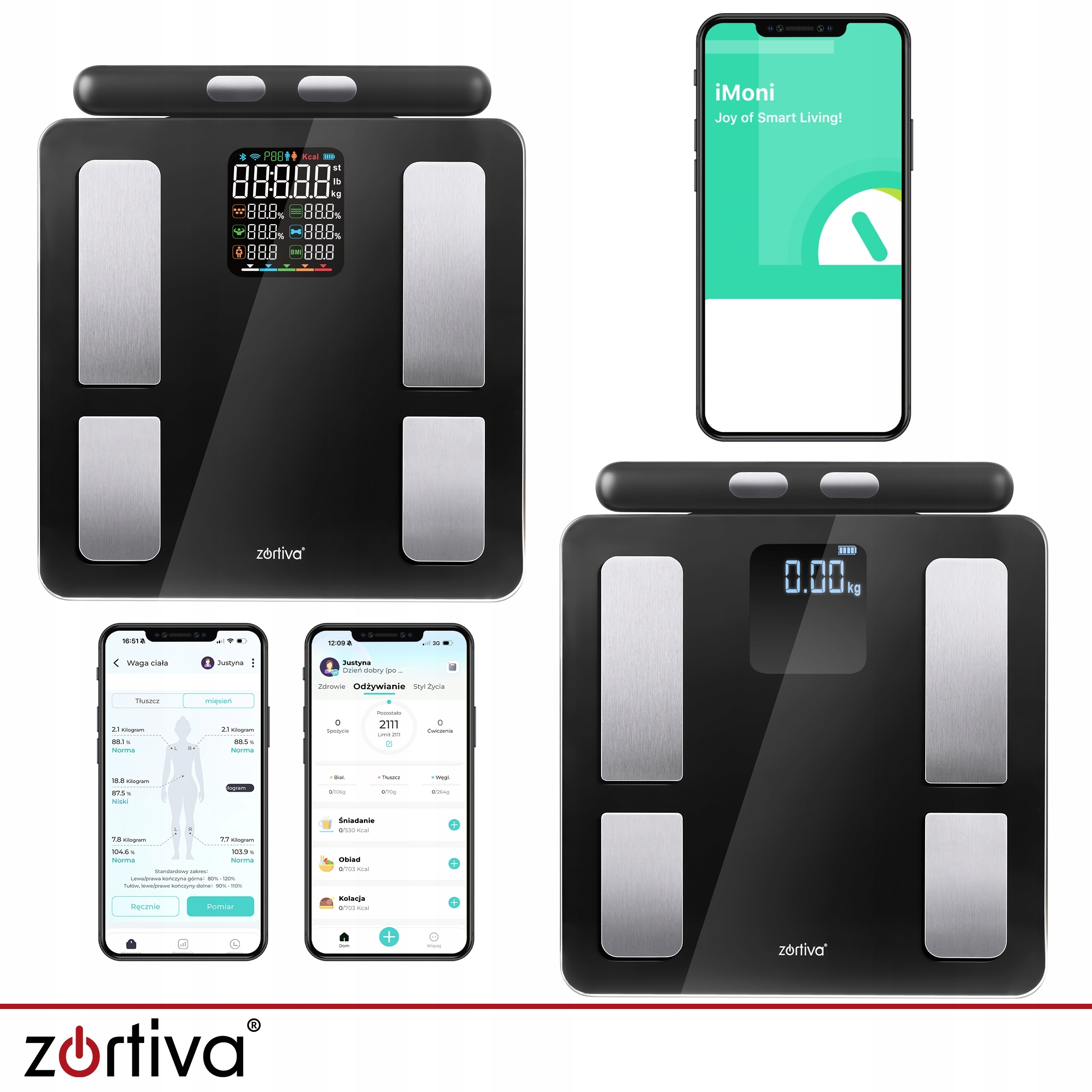 Nowoczesna technologia i elegancki design wagi Zortiva