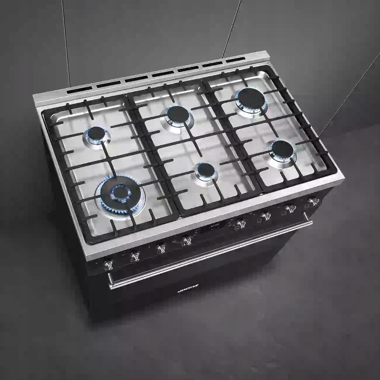 Wszechstronność gotowania z 6 palnikami gazowymi