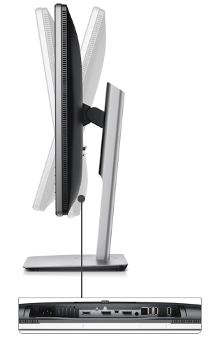 27-calowy monitor Dell P2715Q o rozdzielczości Ultra HD 4K — pełne możliwości regulacji