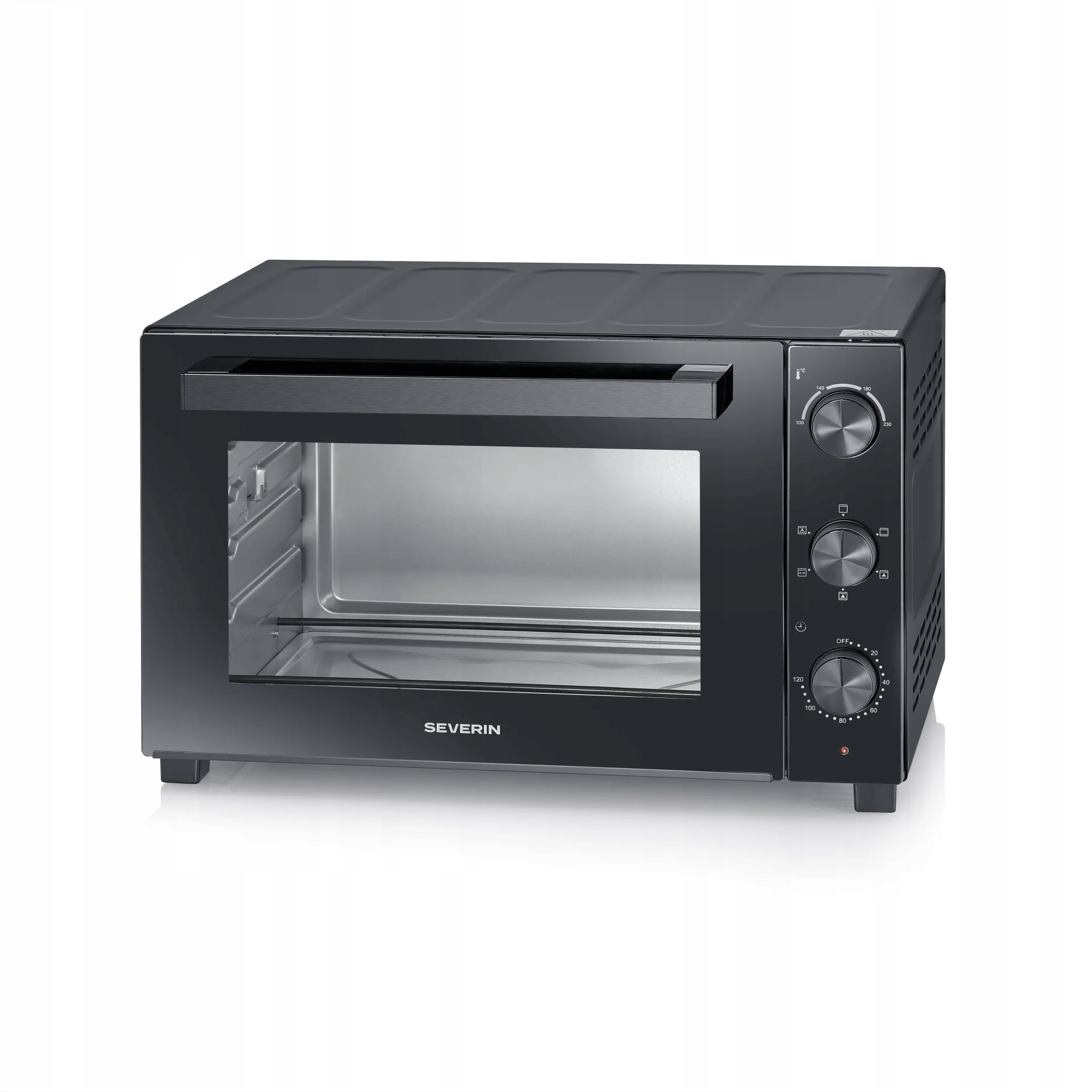 SEVERIN TO2076 Mini piekarnik 46L 1800W z termoobiegiem – idealne rozwiązanie do każdej kuchni