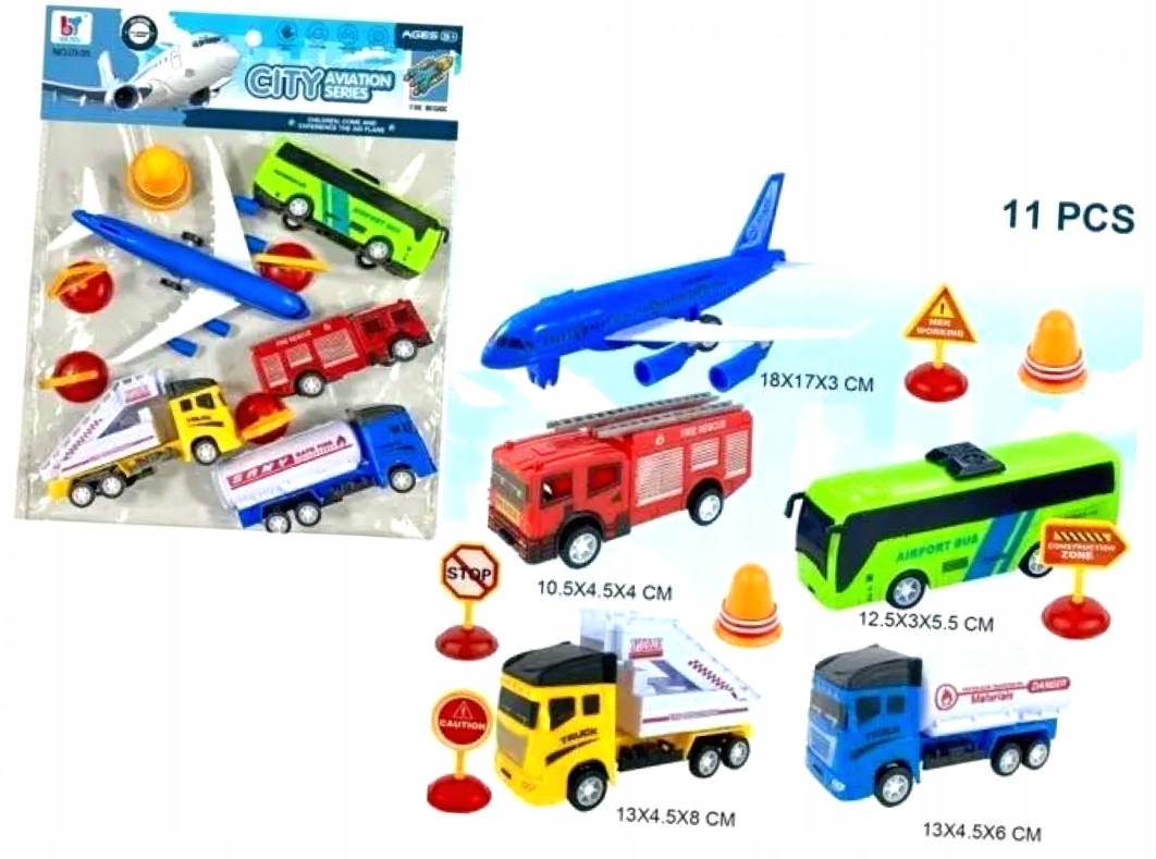 Pojazdy – Rozbudowany zestaw City Aviation Series dla małych odkrywców