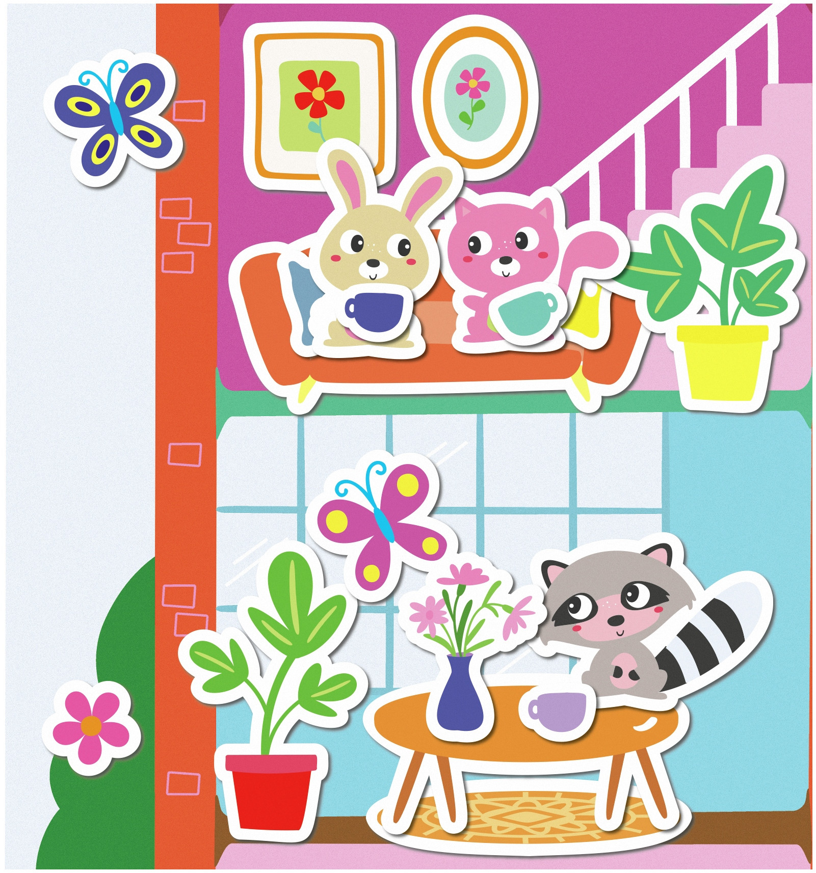 Wielokolorowy design – przyciągający uwagę dzieci