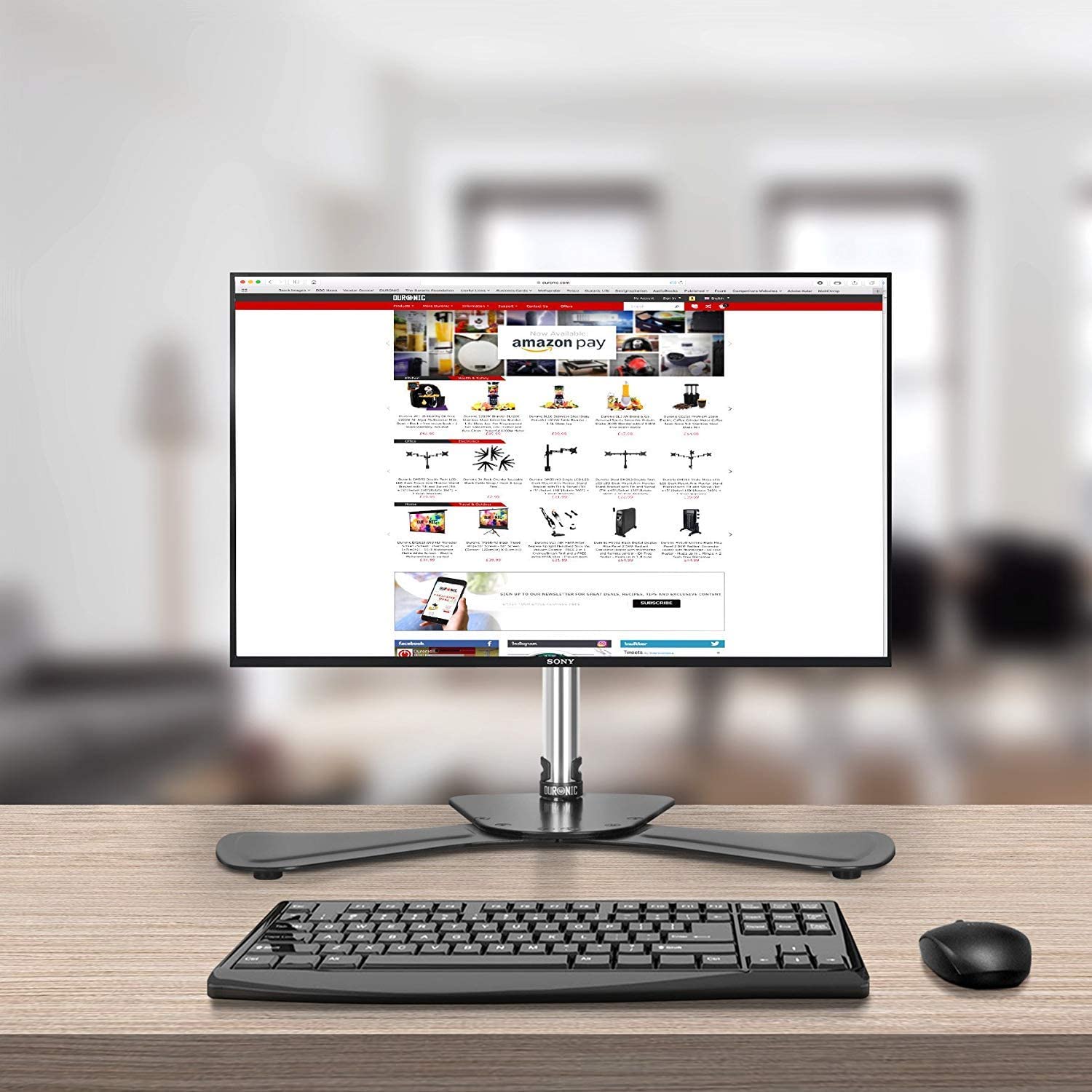 Stojak biurkowy na monitor Duronic DM751 – Ergonomia i wygoda w pracy