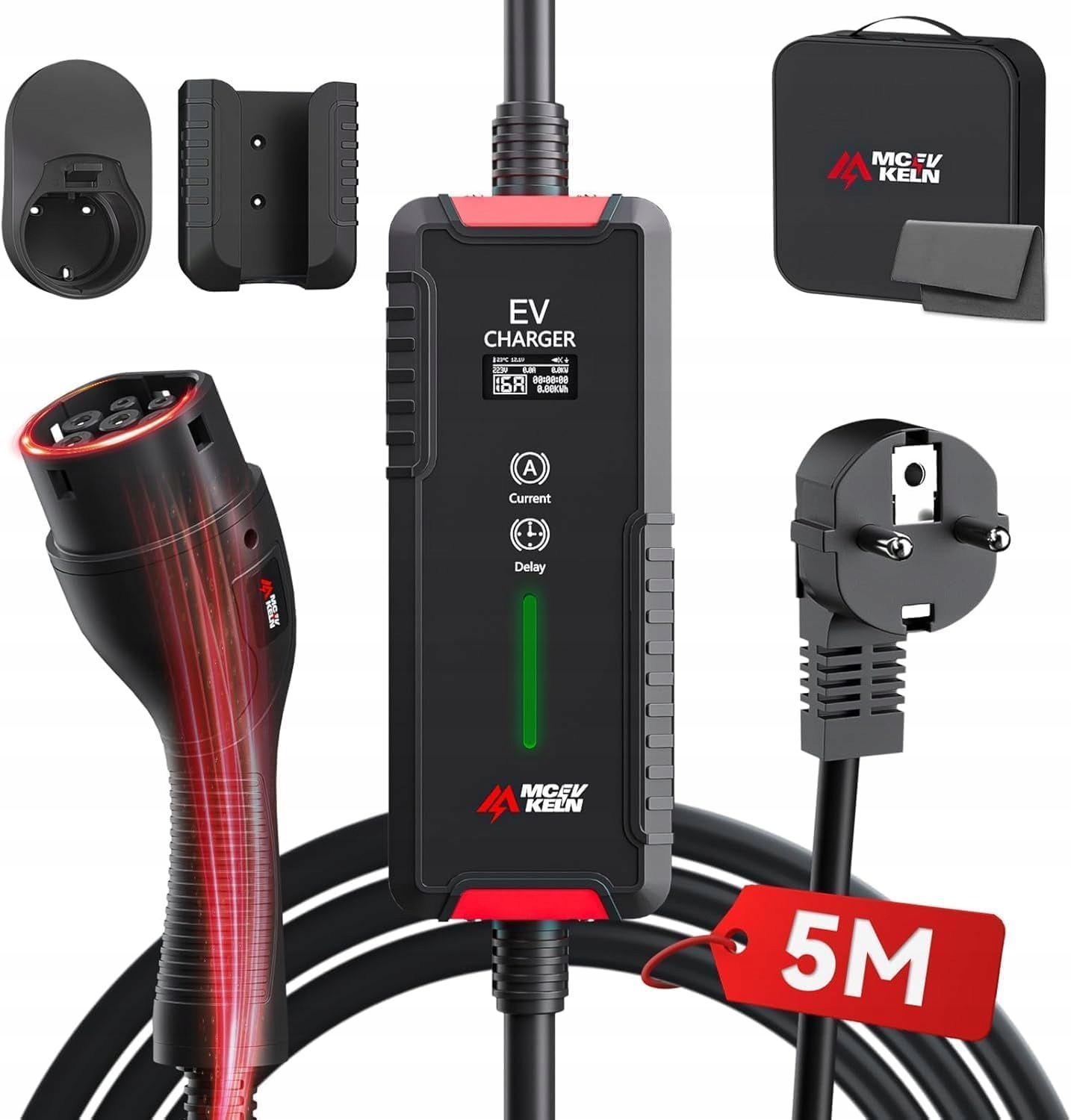MCEVKELN ładowarka samochodowa typ 2 3,6kW 6A-16A – Idealne rozwiązanie dla Twojego pojazdu elektrycznego
