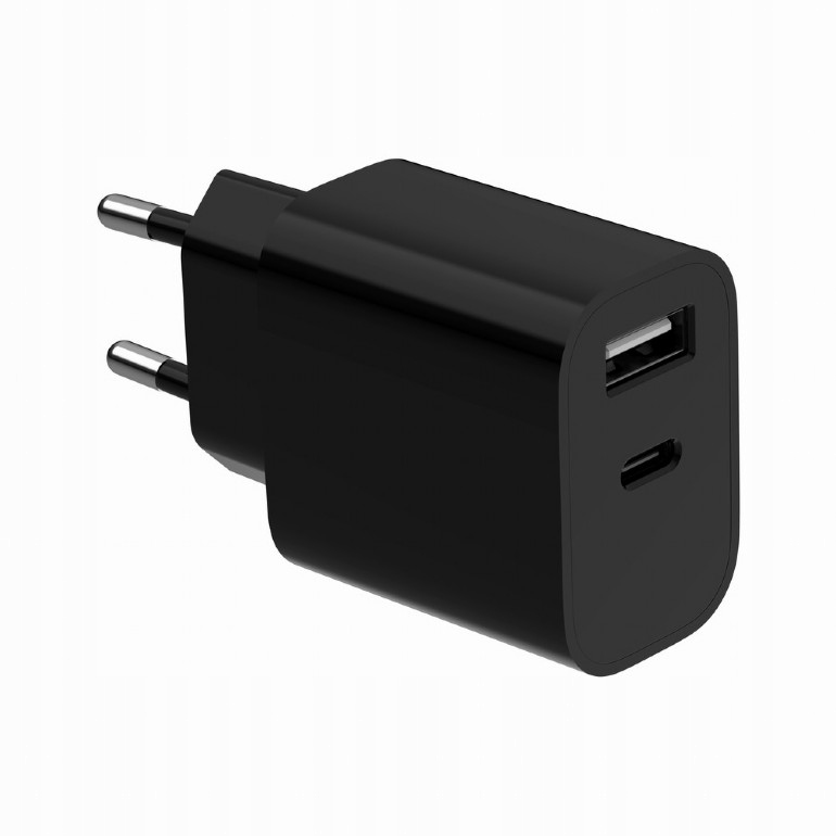 Ładowarka Gembird GEMBIRD 2-portowa uniwersalna ładowarka USB A+C 2.4 A – Szybkie ładowanie dla Twoich urządzeń