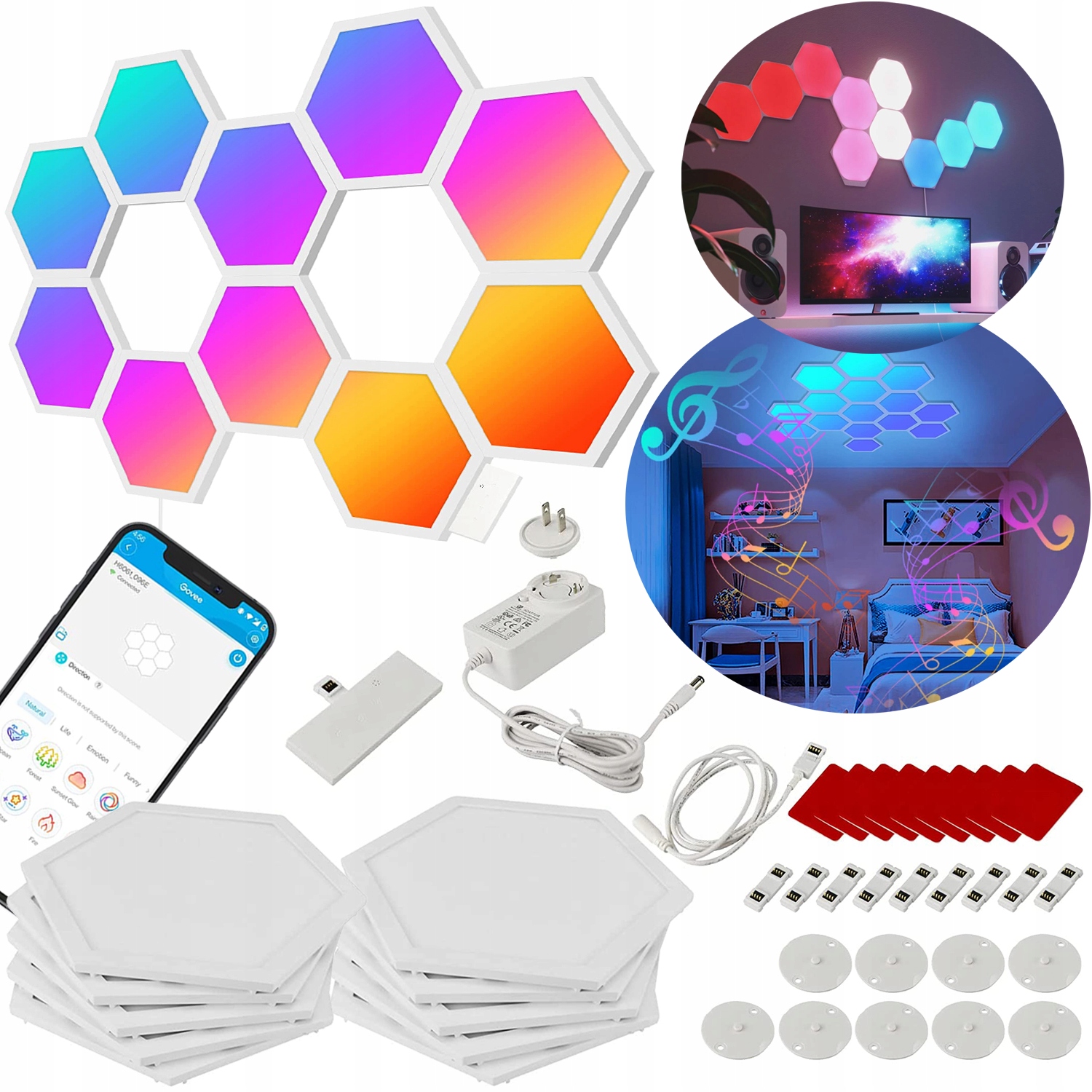 Govee Glide Hexa Light Panels – Inteligentne panele świetlne do Twojego domu