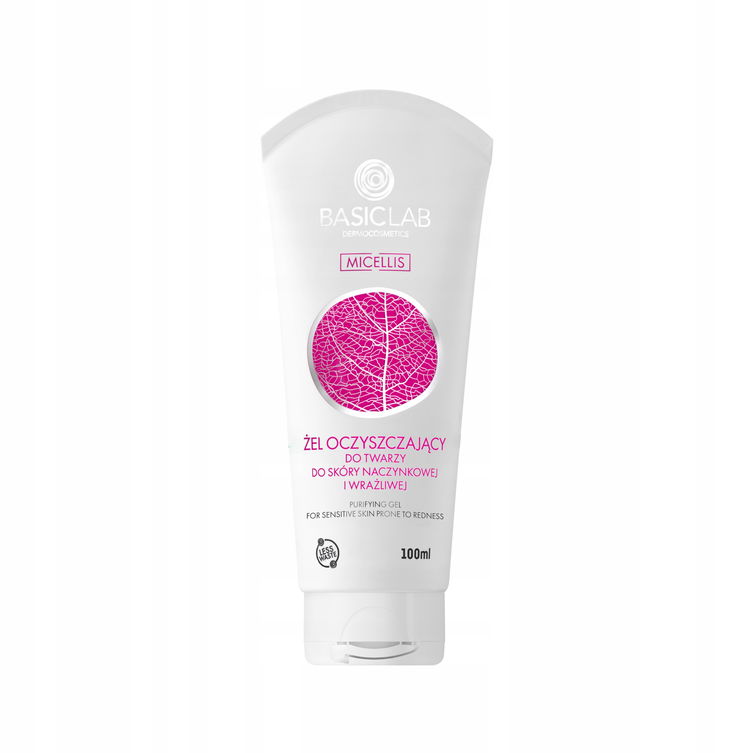 BASICLAB - MICELLIS - Kojący żel oczyszczający do skóry naczynkowej i wrażliwej 100 ml