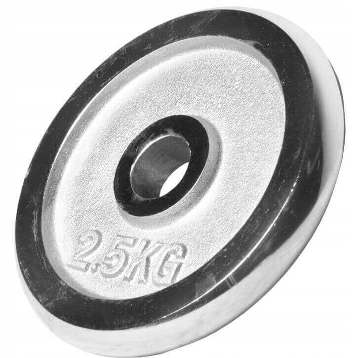 Obciążenie chromowane 2,5 kg Gorilla Sports – Idealne do treningu