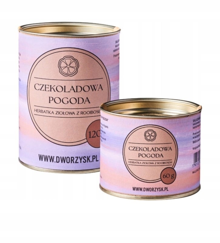 Dworzysk - Czekoladowa Pogoda - Herbata sypana 60 g – Aromatyczna przyjemność na zimowe wieczory
