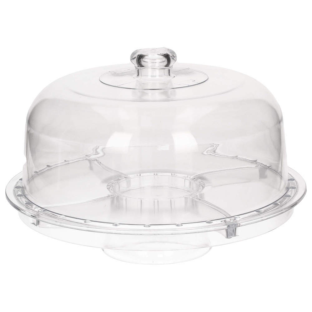 Wielofunkcyjna patera na ciasta i przekąski z kloszem – Idealna do serwowania