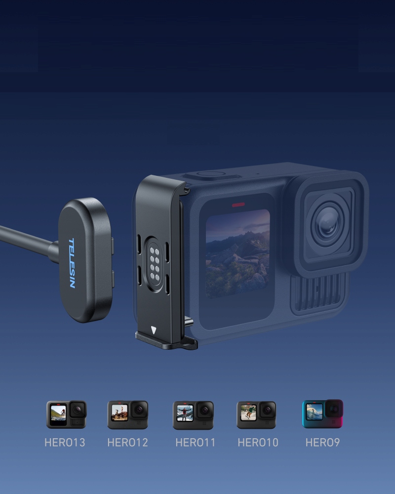 Klapka Zaślepka Baterii + Kabel Magnetyczny USB-C GoPro Hero 9/10/11/12/13 – Innowacyjne rozwiązanie dla Twojej kamery