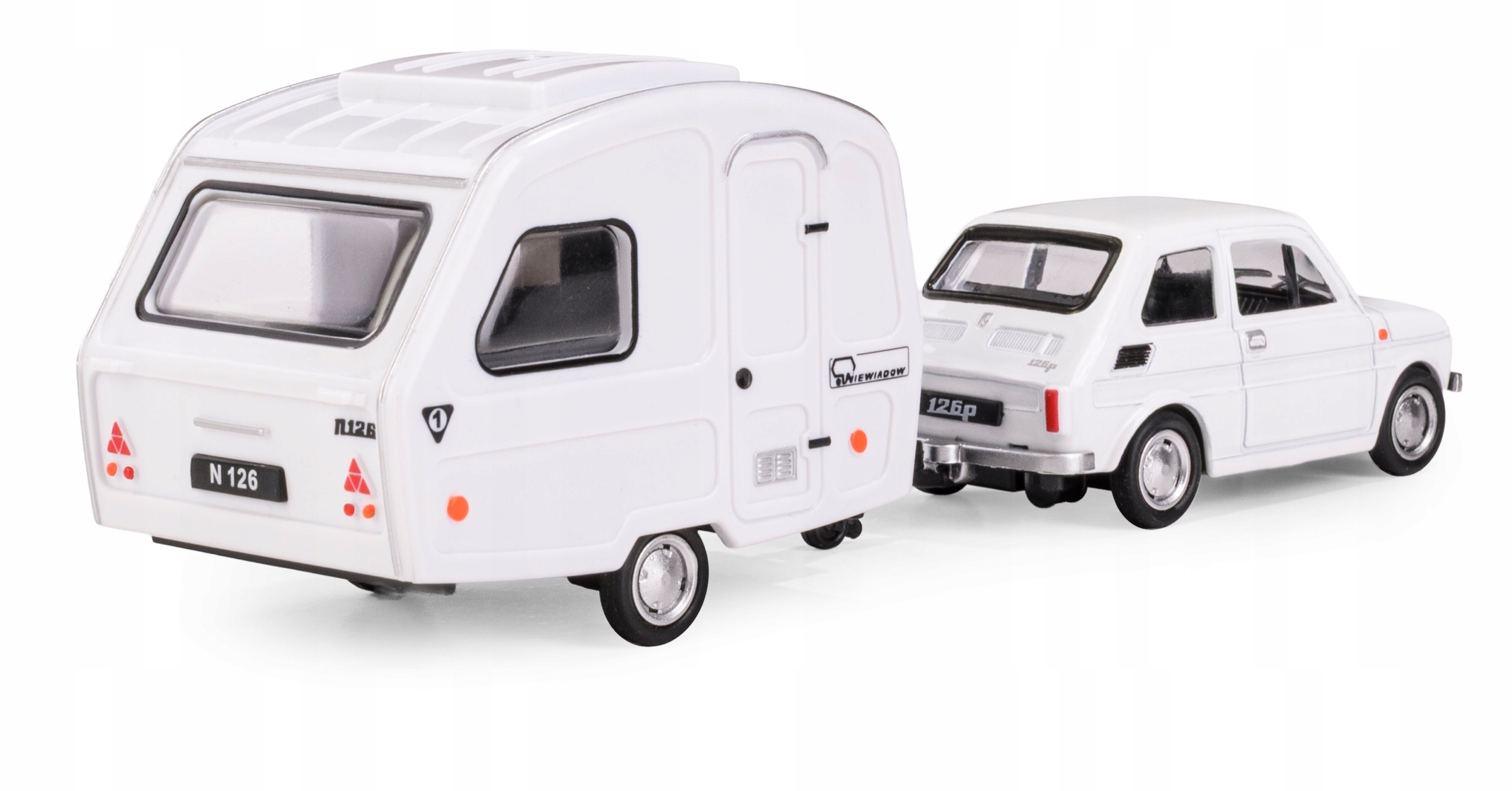 Zestaw Niewiadów N126 + Fiat 126P – Kultowy model PRL w skali 1:43
