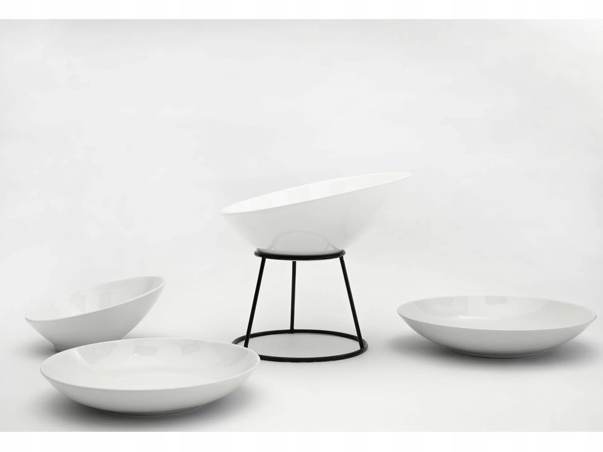 Klasyczny design – Biała salaterka o średnicy 36,5 cm