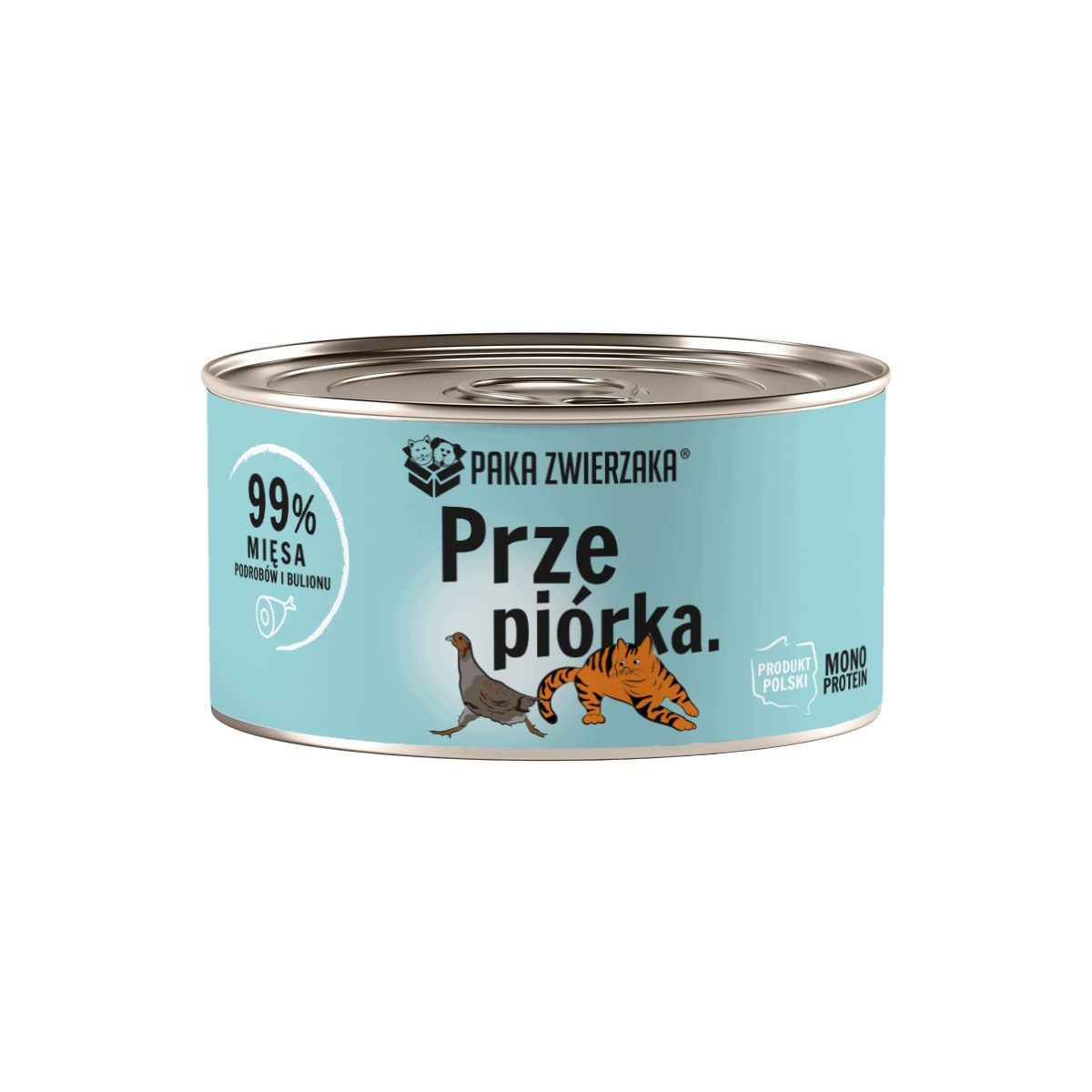 Karma mokra dla kota PAKA ZWIERZAKA przepiórka 200g – Pyszny smak dla Twojego pupila