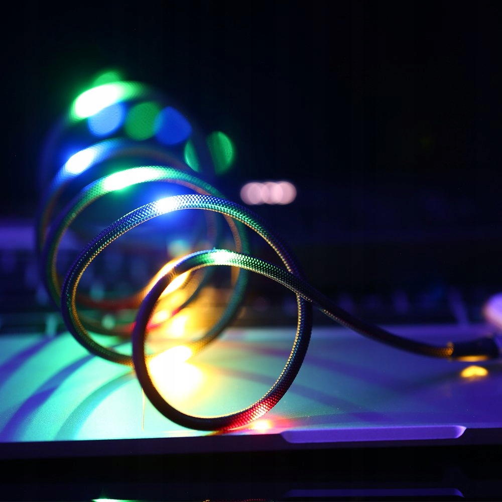 Kabel Proda Leiyin PD-B14m – Stylowe ładowanie z kolorowymi diodami LED
