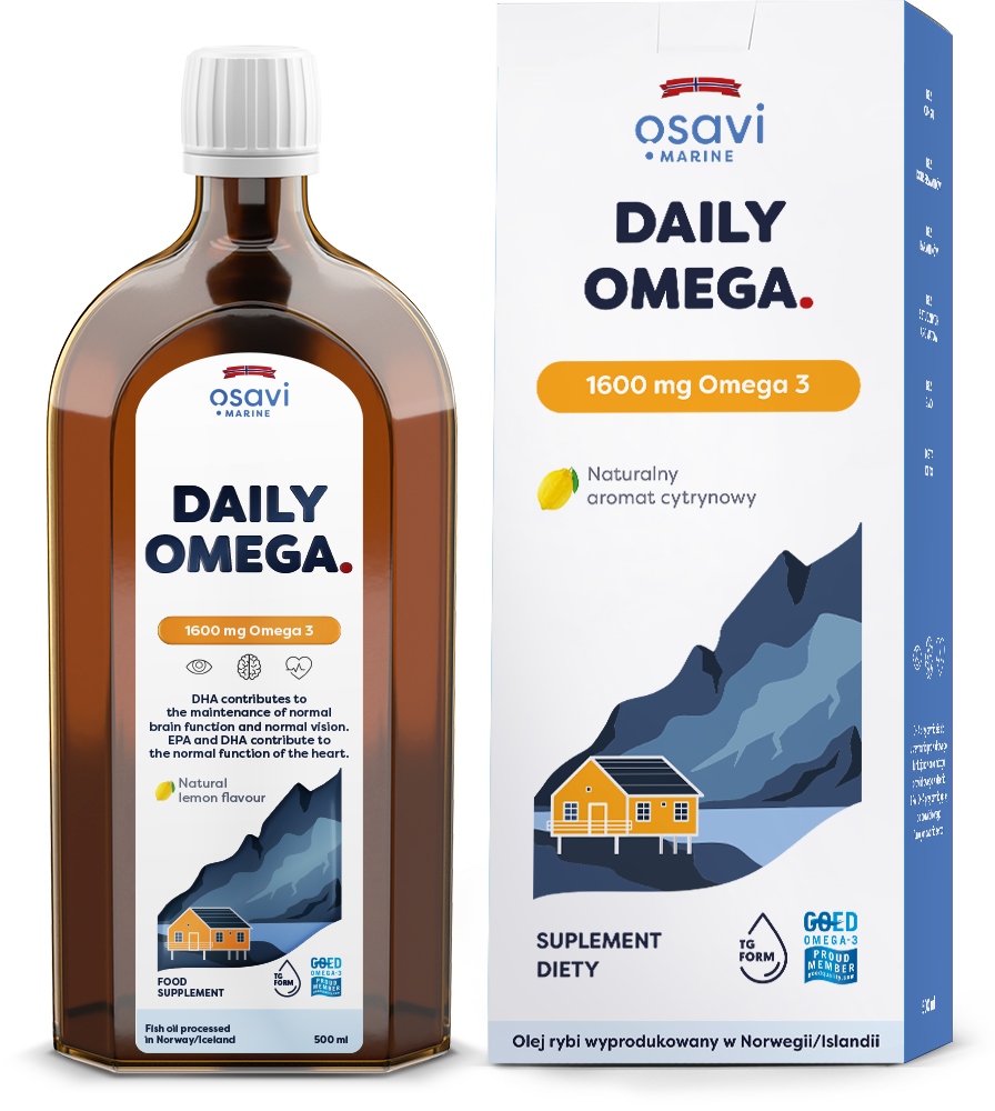 Witaminy 1600 mg (Omega-3)* o smaku cytrynowym – Klucz do zdrowia