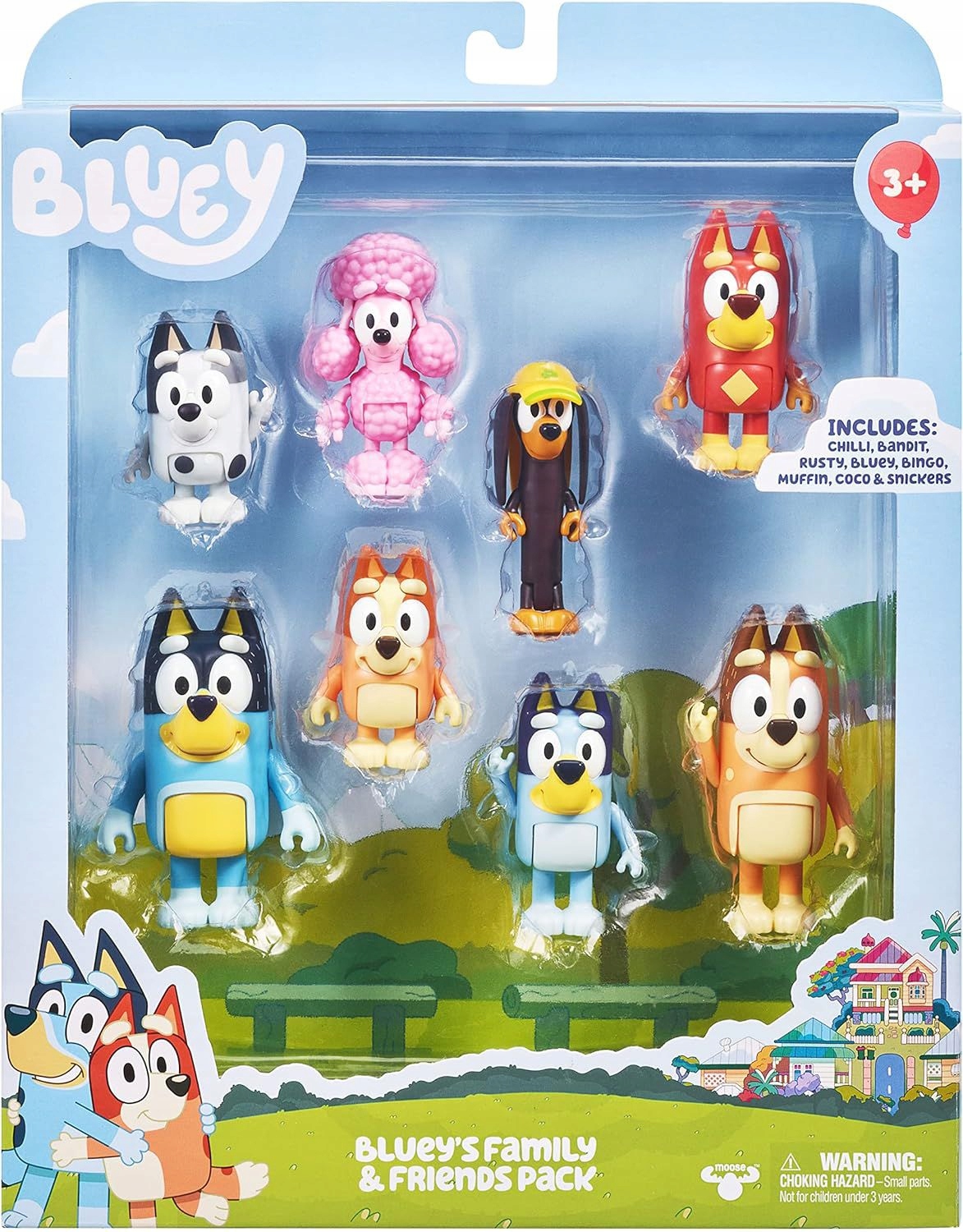 Figurka Bluey - BLUEY 8 Rysunek Multipack - (90128) – Zabawka pełna przygód