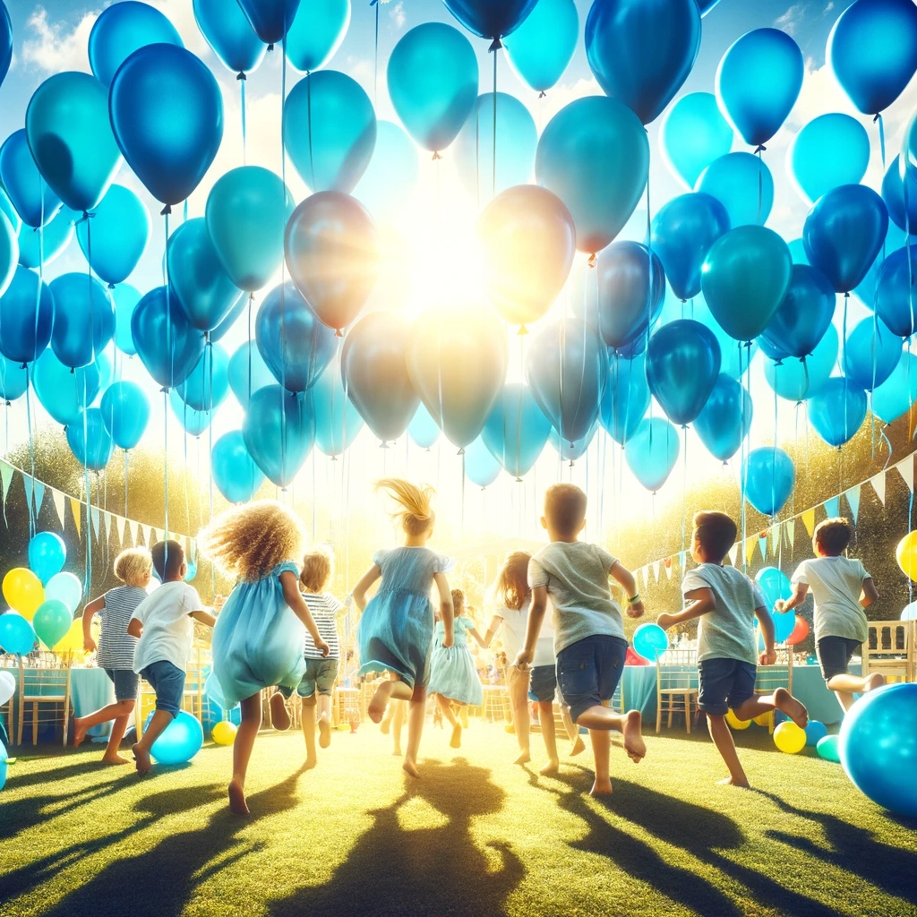 Twórz efektowne dekoracje z 100 sztuk niebieskich balonów