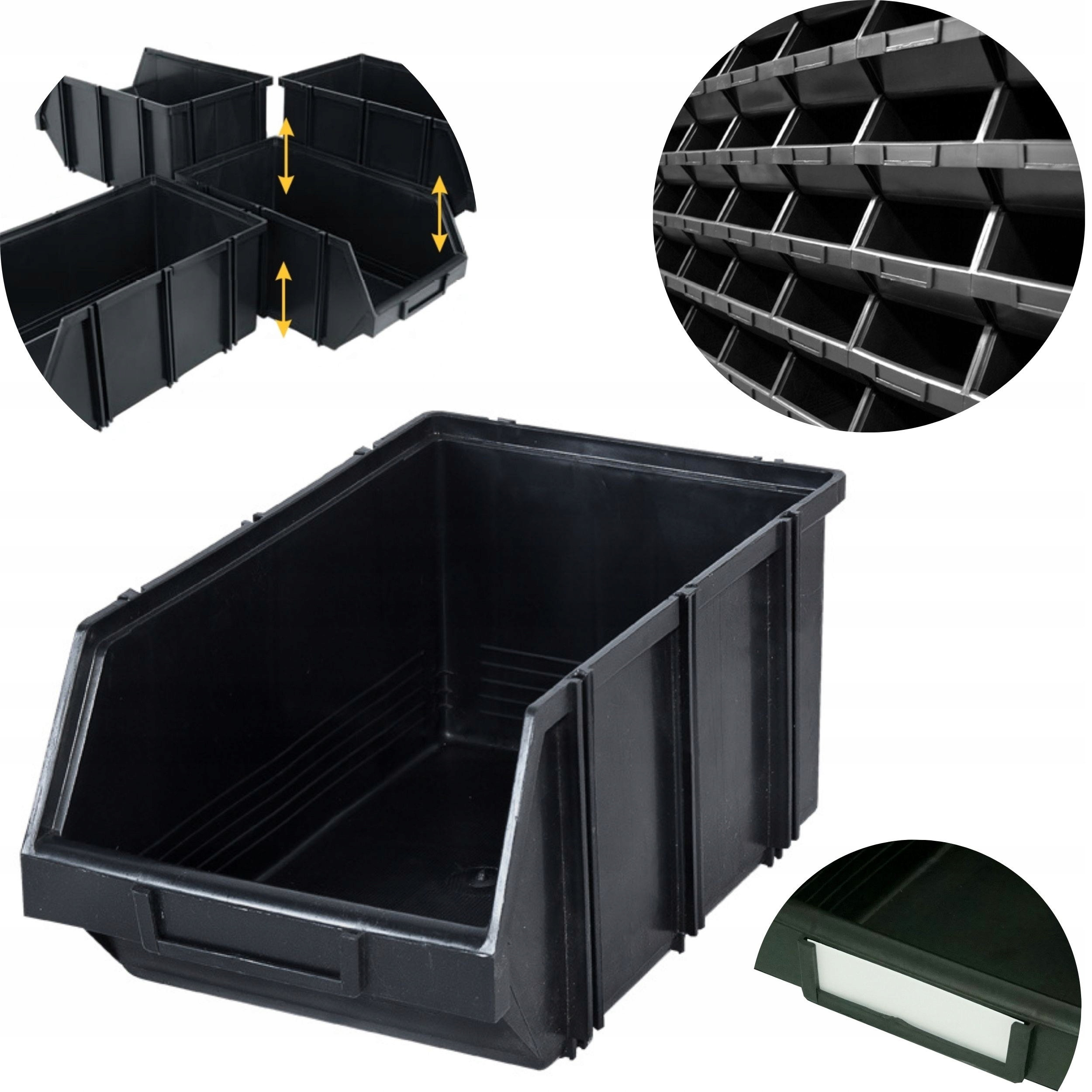 Możliwość układania i łączenia pojemników