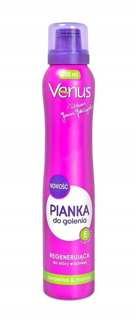 Pianka do golenia z WIT. E i ekstraktem z żurawiny 200ML – Delikatna pielęgnacja dla Twojej skóry