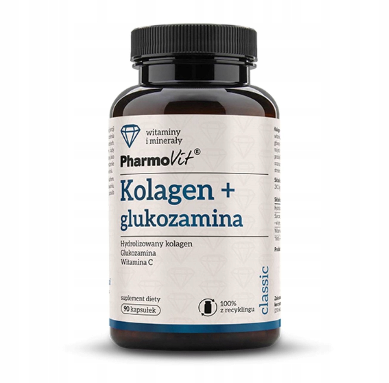 Unikalna formuła: Hydrolizowany kolagen, glukozamina i witamina C