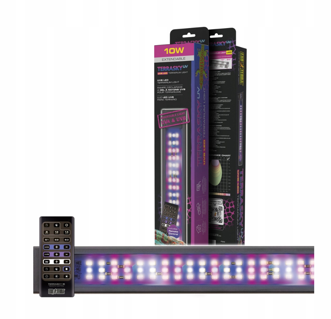 TerraSky UV LED – Belka oświetleniowa do terrarium z funkcją UVB