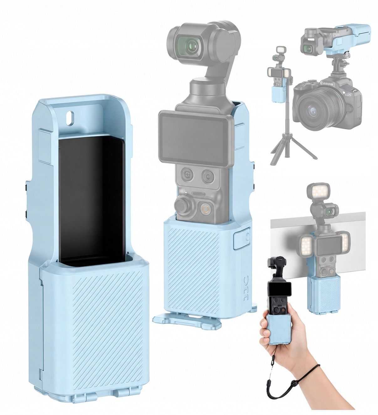 Etui uchwyt magnetyczny 2w1 obudowa ochronna do DJI Osmo Pocket 4 / 3 – Idealna ochrona i wygoda