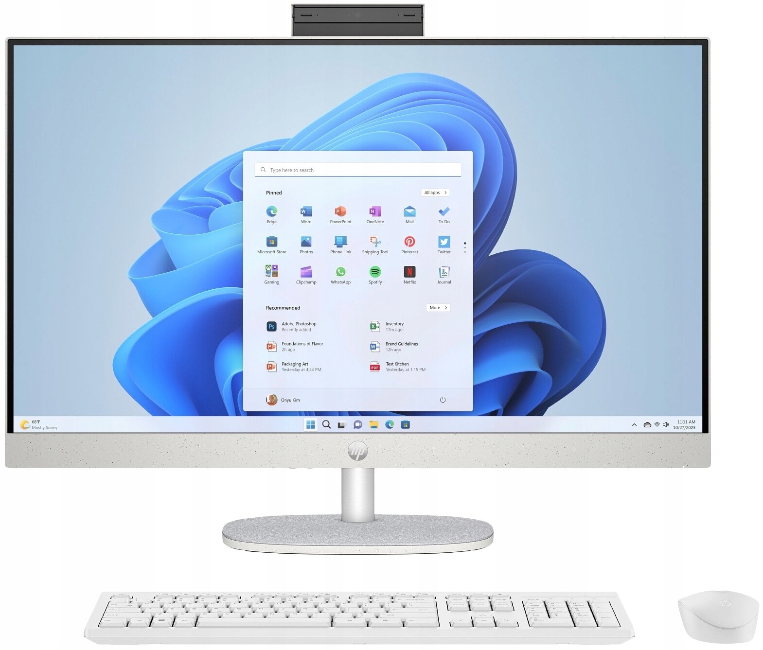 Komputer All-in-One HP 27 - Ultra 5 125U | 27'' | 16GB | 512GB | W11H – Wydajność w eleganckim wydaniu