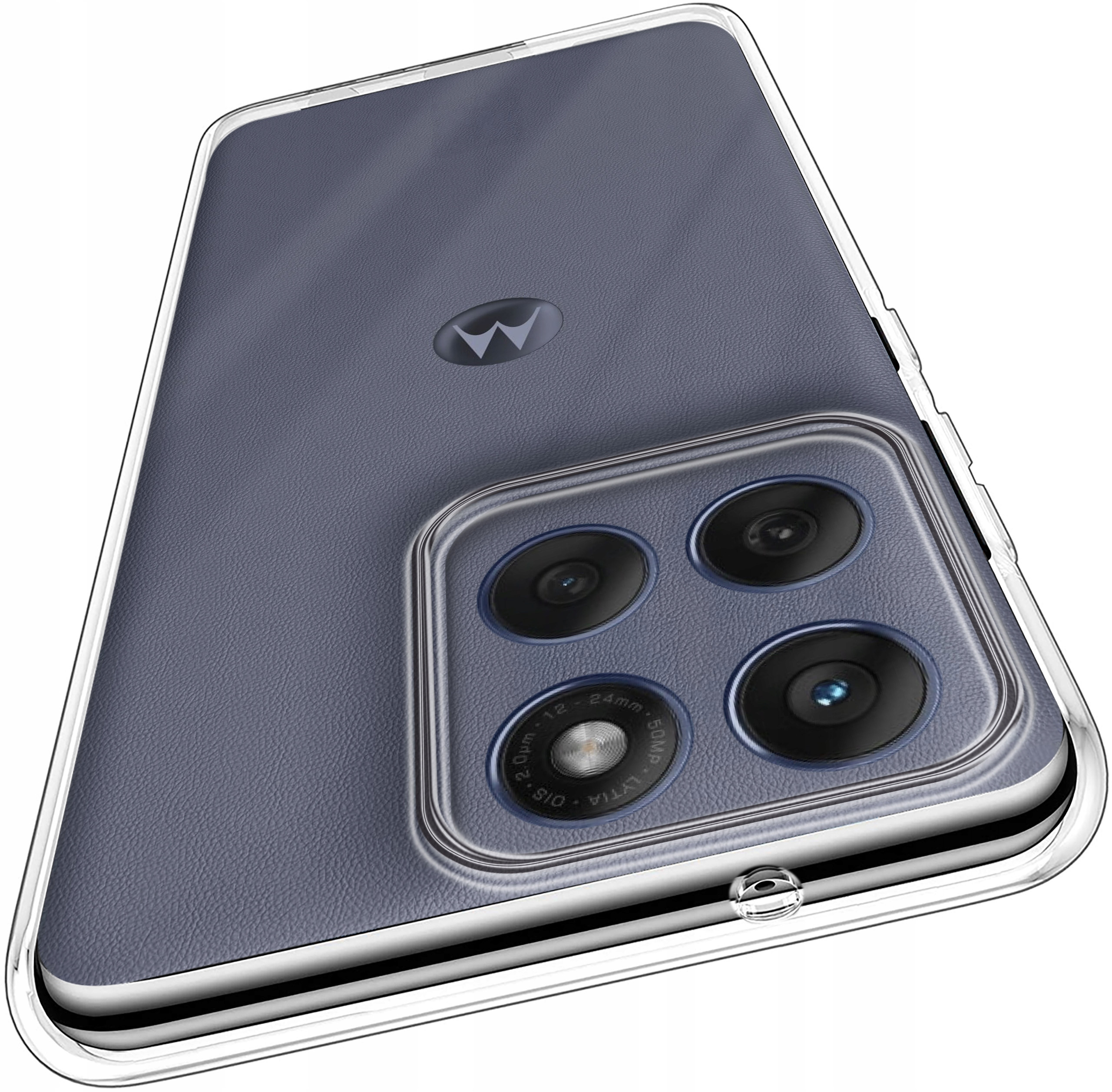 Przezroczysty design z podwyższonym rantem