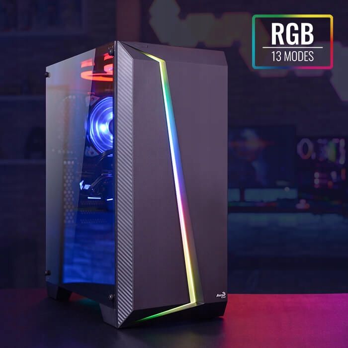 KOMPUTER DO GIER RYZEN 15RDZENI 16G RADEON SSD+HDD Model GAMER R3400G LED 16GB-740