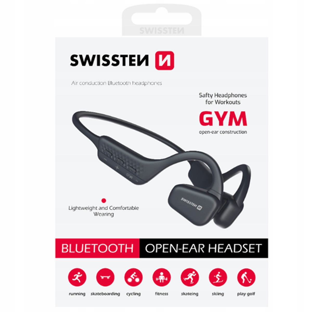Słuchawki Swissten Bluetooth Earphones Gym Air Conduction – Idealne do aktywności