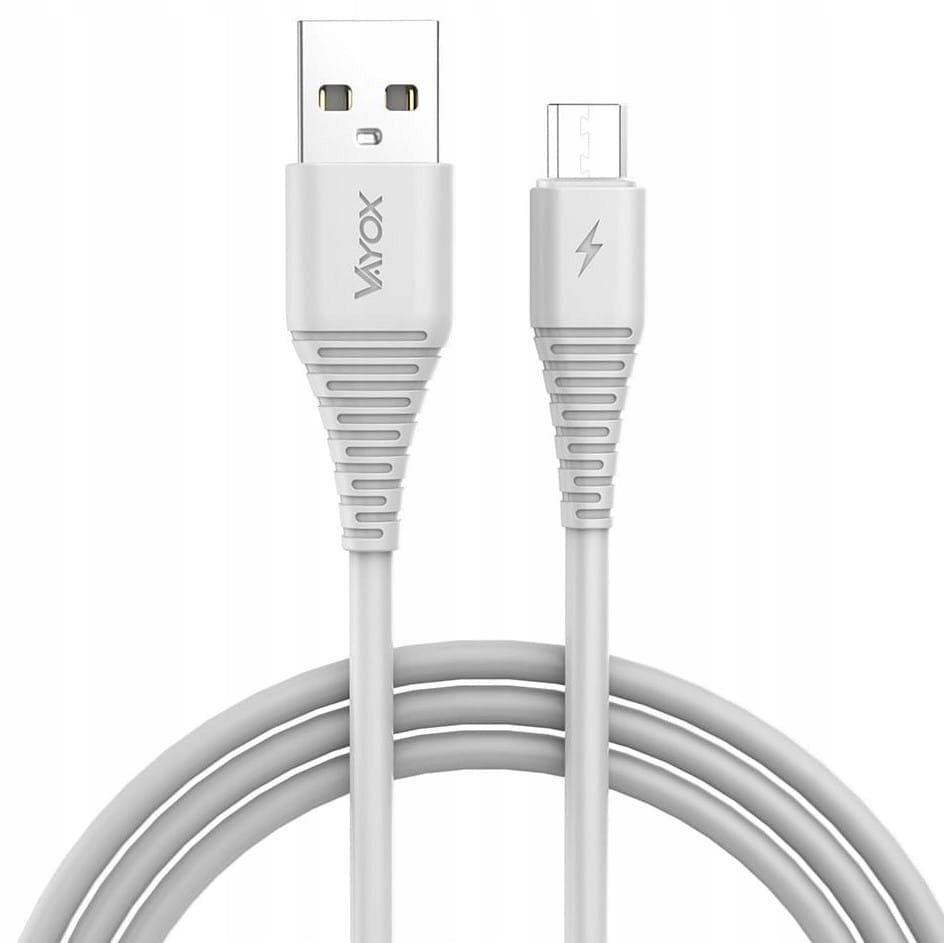 Kabel USB - micro USB 2m biały VA0290 Vayox – Idealne rozwiązanie do ładowania i transferu danych