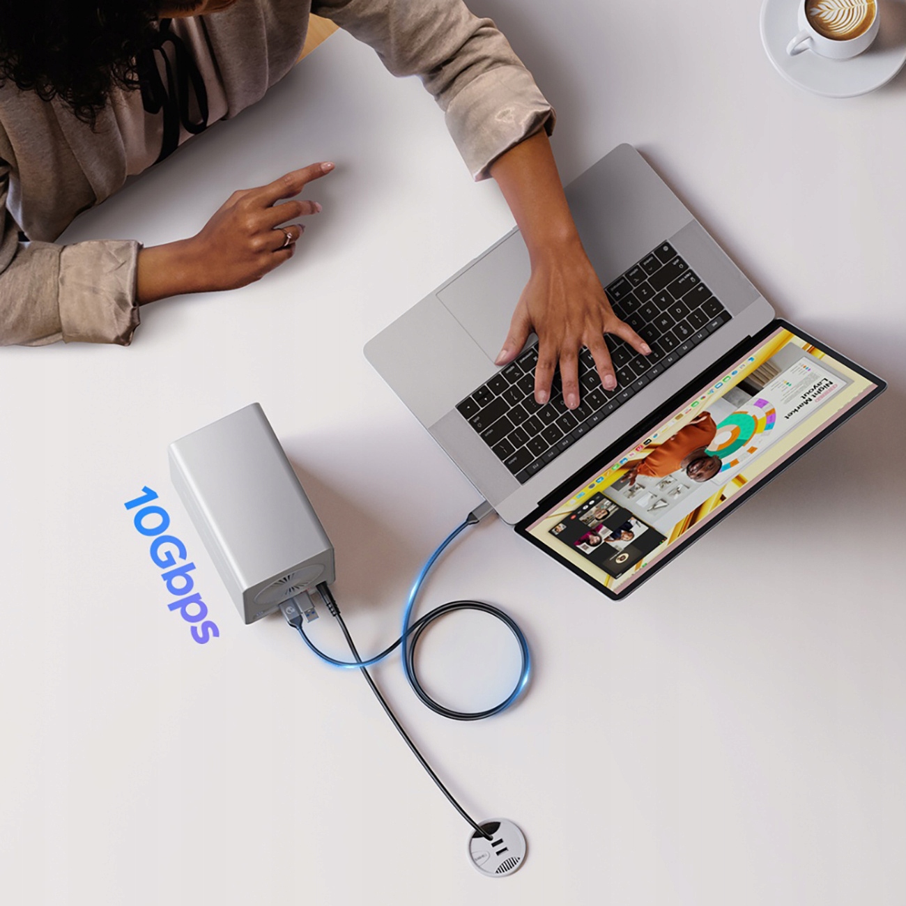Szybkie transfery dzięki USB-C 10 Gbps