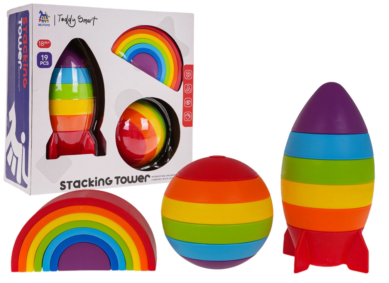 Ramiz Zestaw Zabawek Sensorycznych 19el. – Odkrywanie i nauka przez zabawę