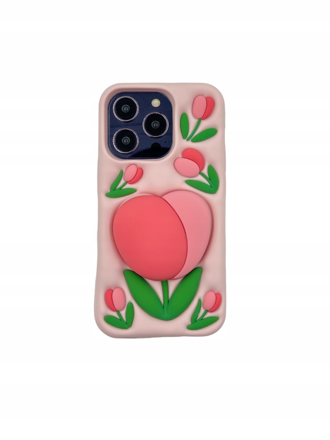 ETUI CASE 3D TULIP Z UCHWYTEM IPHONE 13 – Stylowy dodatek dla Twojego iPhone'a