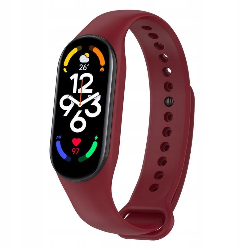 Opaska Smart Band M5/M6 BORDOWY / BURGUNDY – Twoje zdrowie na wyciągnięcie ręki