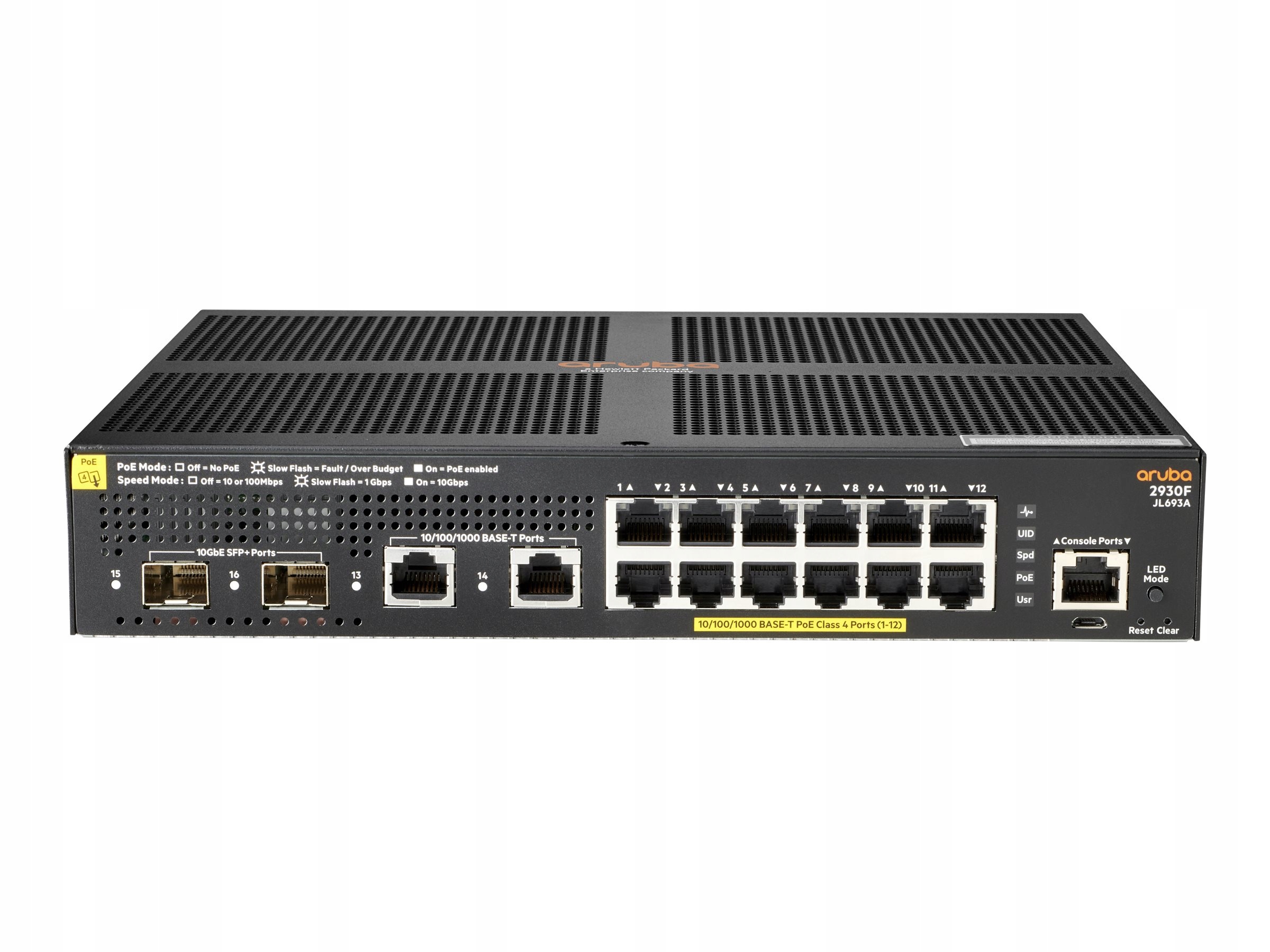 Wbudowane łącza uplink i zasilanie PoE+