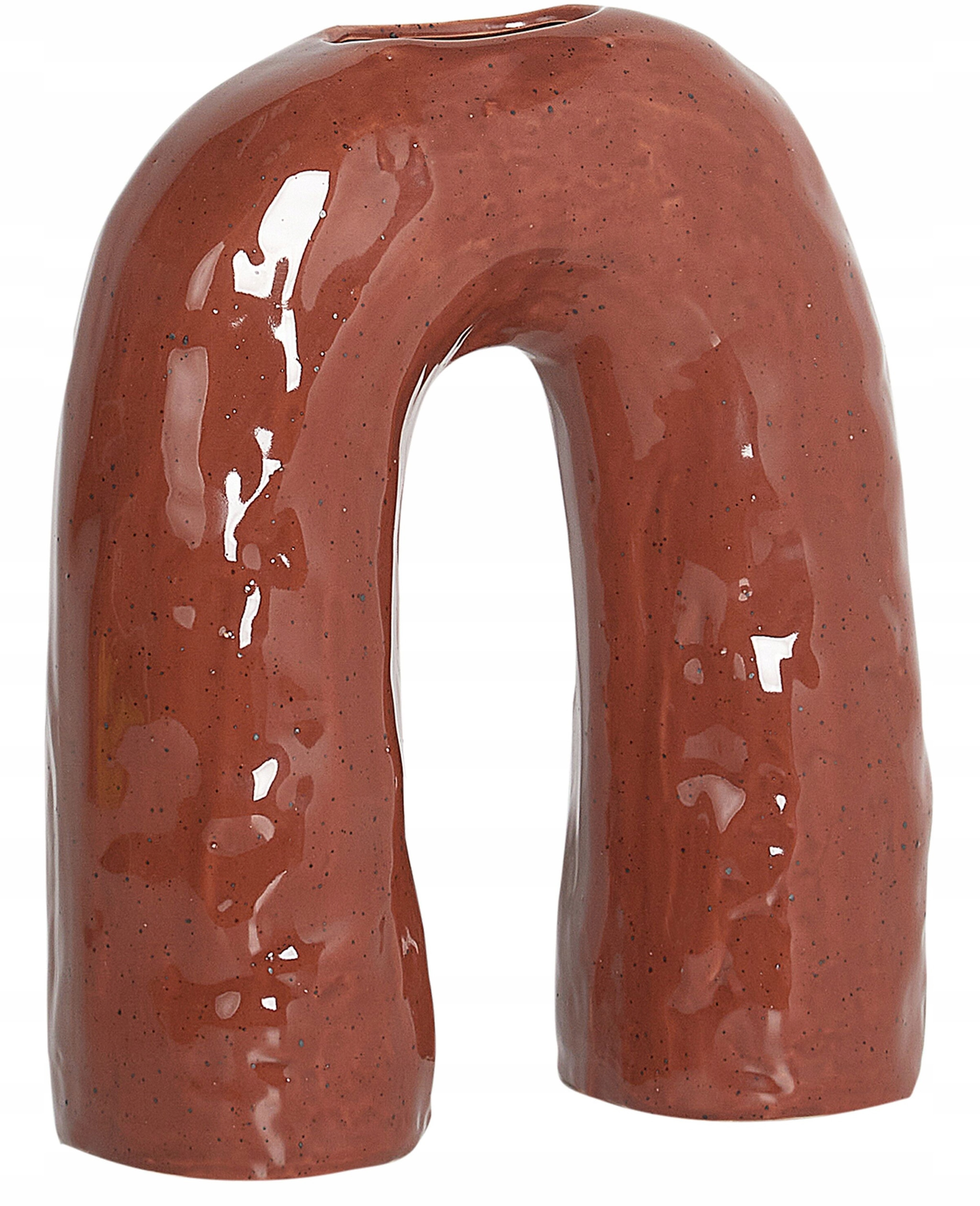 Wazon na kwiaty PERCH Kamionka 29 cm Brązowy Lumarko – Elegancja w Twoim wnętrzu