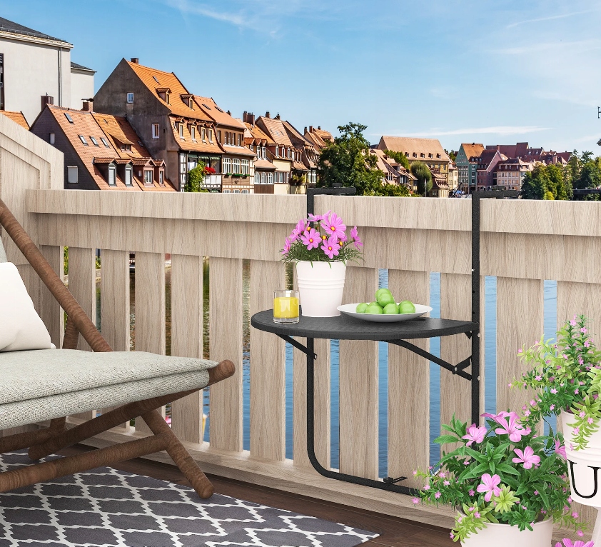L42A Półka Stolik Balkonowy Składany – Idealne rozwiązanie na balkon